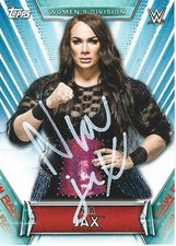Nia Jax Autographed 2019 Topps Women's Division WWE Pro Wrestling Trading Card