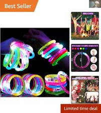 Glow in the Dark LED Bracelets 24 Pcs Party Supplies Perfect for Kids Adults