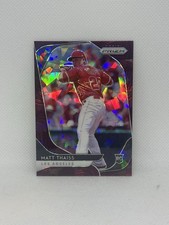 2020 Panini Prizm Burgundy Cracked Ice Prizm 23/25 Matt Thaiss #68