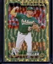 2024 Topps Series 2 - Mason Miller #427 Yellow Cracked Ice /50 Athletics Padres