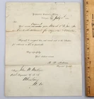 1864 Civil War Paymaster Timothy Andrews Account Corrections Document