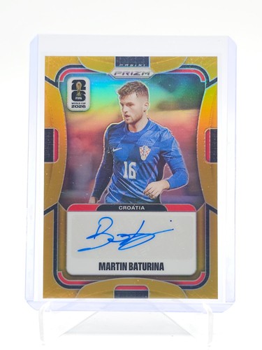 MARTIN BATURINA 2026 PANINI PRIZM FIFA WC SIGNATURES GOLD AUTO /10 #S-MB Q7858