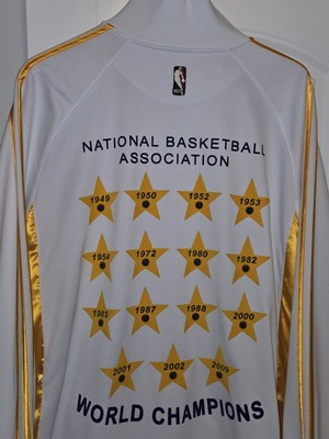 LA Lakers NBA Adidas 2009 Ring Ceremony Championship Jacket Size