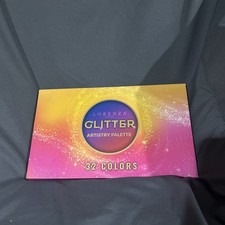 32 Colours Glitter Eyeshadow Palette, Make-Up Palette, Face and Body Glitter,...