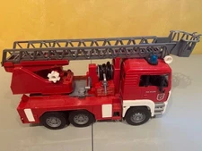 Bruder German MAN Toy 18.5" Fire Truck Engine Feuerwehr - AS IS CONDITION