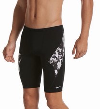 Nike Men's Hydrastrong Fire Jammer Swimwear Black Size 26 NISSA115-001