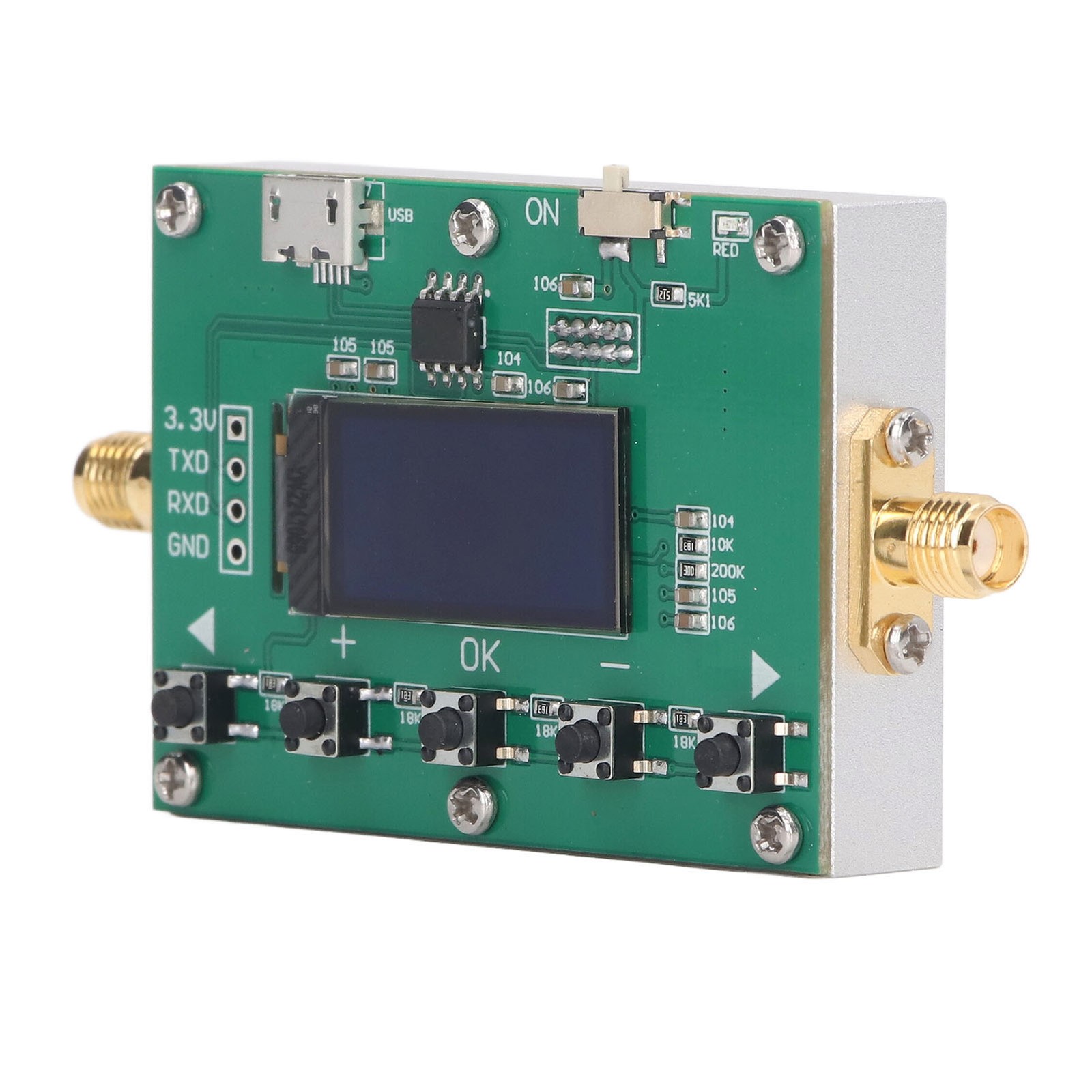 Digital Attenuator 6G RF Programmable Module 30DB Stepping 0.25DB Organic Light