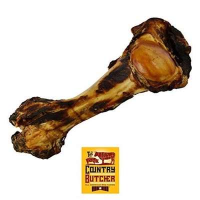 Giant Dog Bone for Aggressive Chewers, Large and Medium Breed Dog Treat, Natu...
