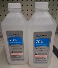 2 pack - Swan Isopropyl Rubbing Alcohol 70 16 fl. oz. Bottle