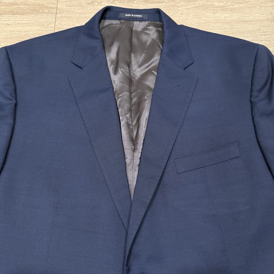 Loro Piana Cremiux Blazer Men’s 46S Blue Performance Jacket Wool Silk Blend - Image 4 of 4