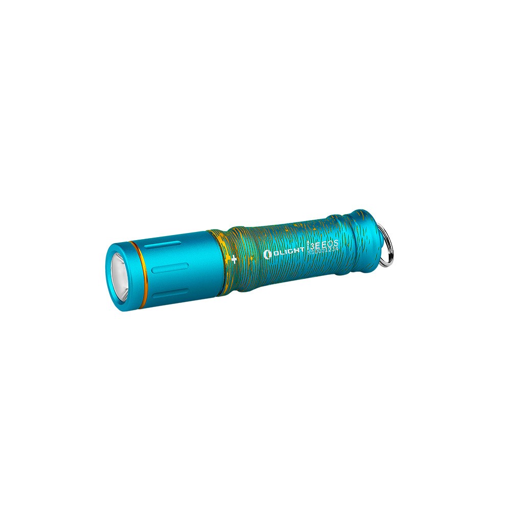 Olight I3E EOS Sunwave Aqua Keychain Flashlight, 90 Lumens, with 1
