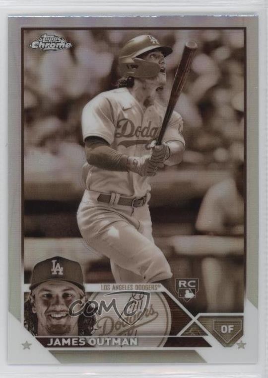 2023 Topps Chrome Sepia Refractor James Outman #81 2l4