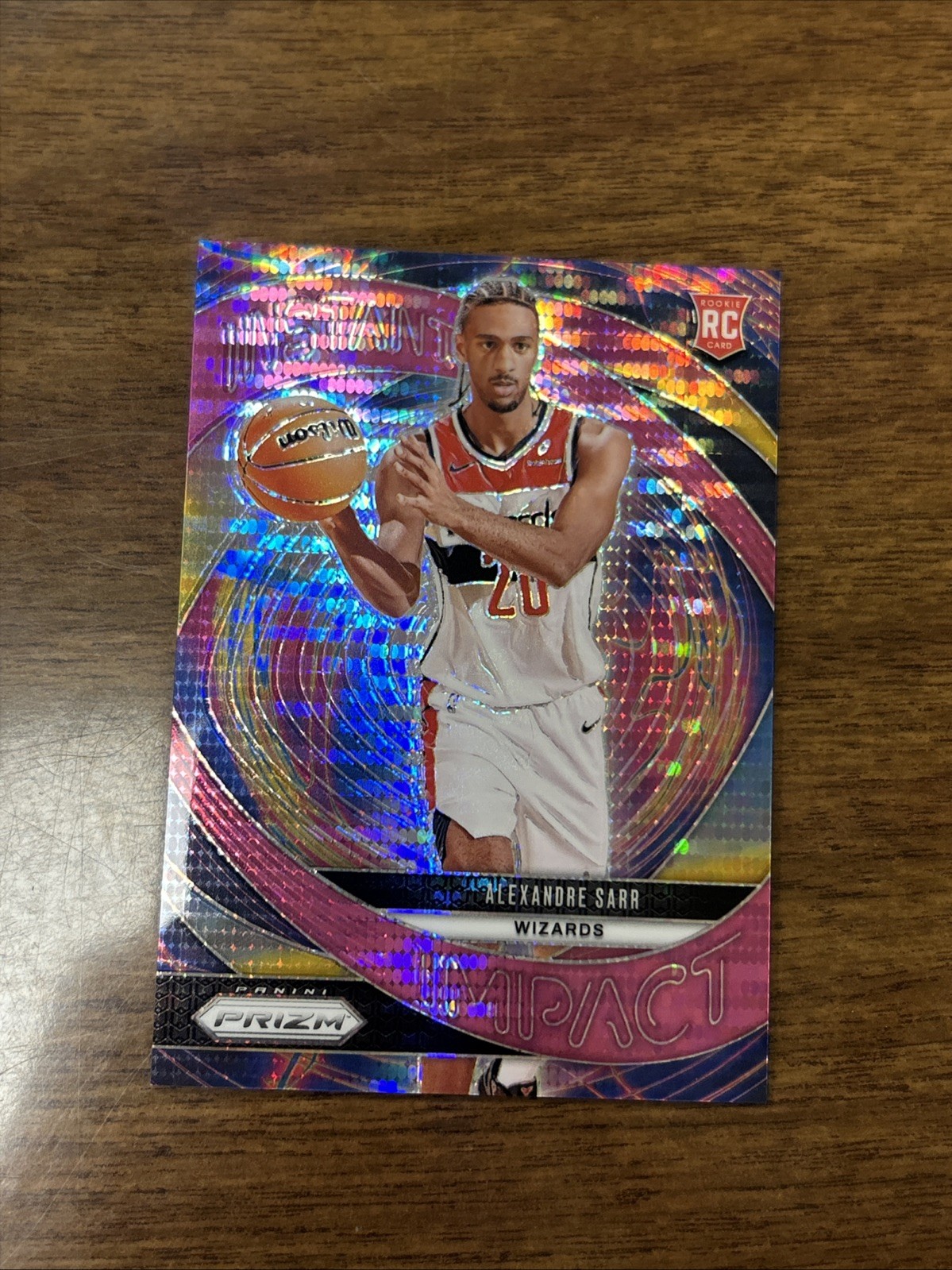 2024-25 Panini Prizm - Instant Impact Alexandre Sarr #1 Pink Pulsar/42