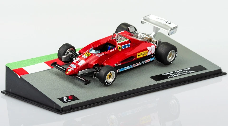 Ferrari 126 C2 Mario Andretti 1982 Monza Scala 1:43 Model Formula1 Blister Nuovo - Immagine 3 di 4