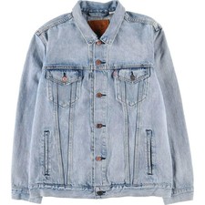 USED Levi's Premium Big E Denim Jacket Men's XL 100 Cotton FROM JAPAN