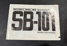 Nikon Speedlight SB-101 Instruction Manual