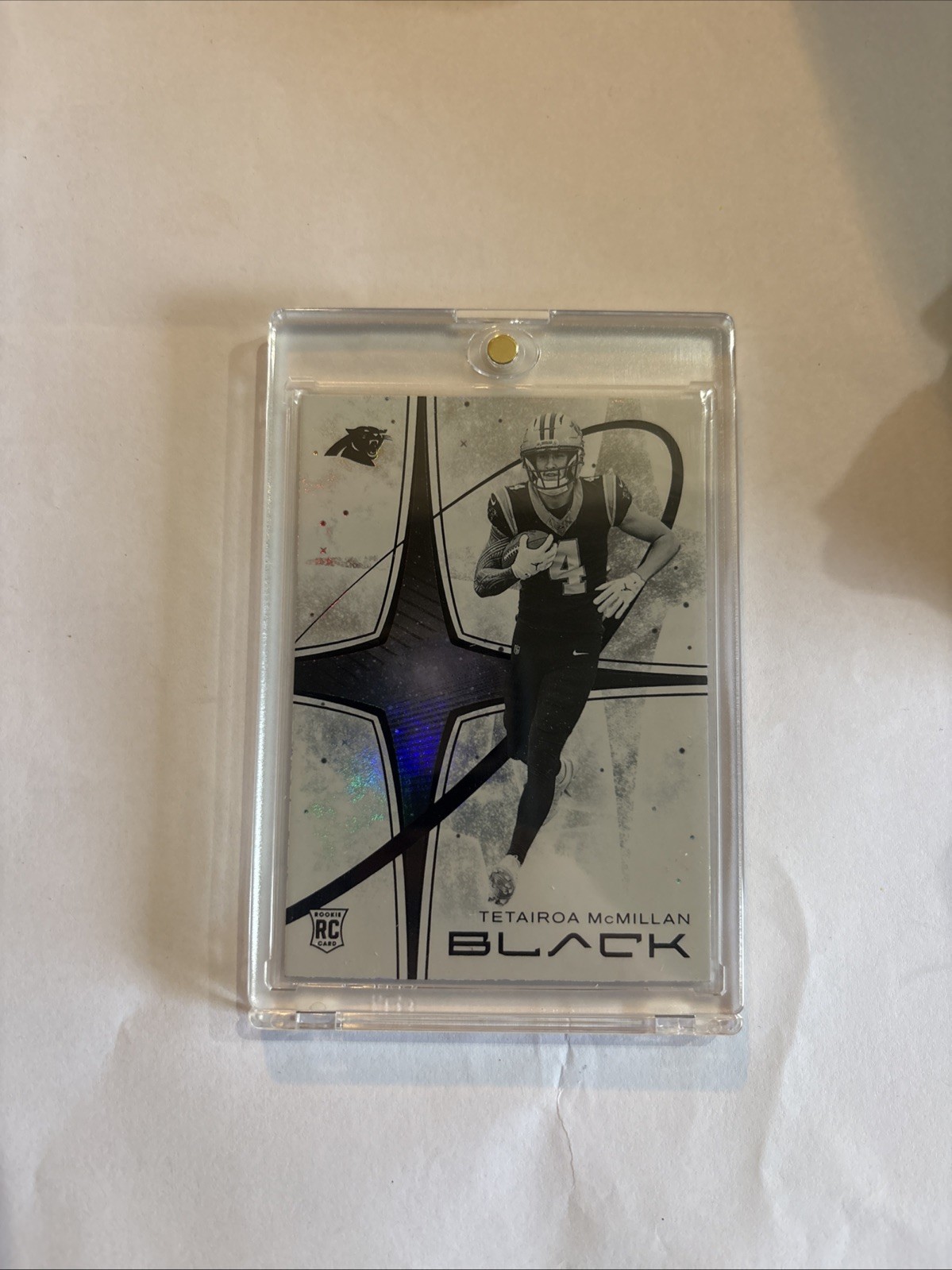 2025 Panini Black - White Night Tetairoa McMillan #20 (RC) SSP 🔥RARE🔥 PANTHERS