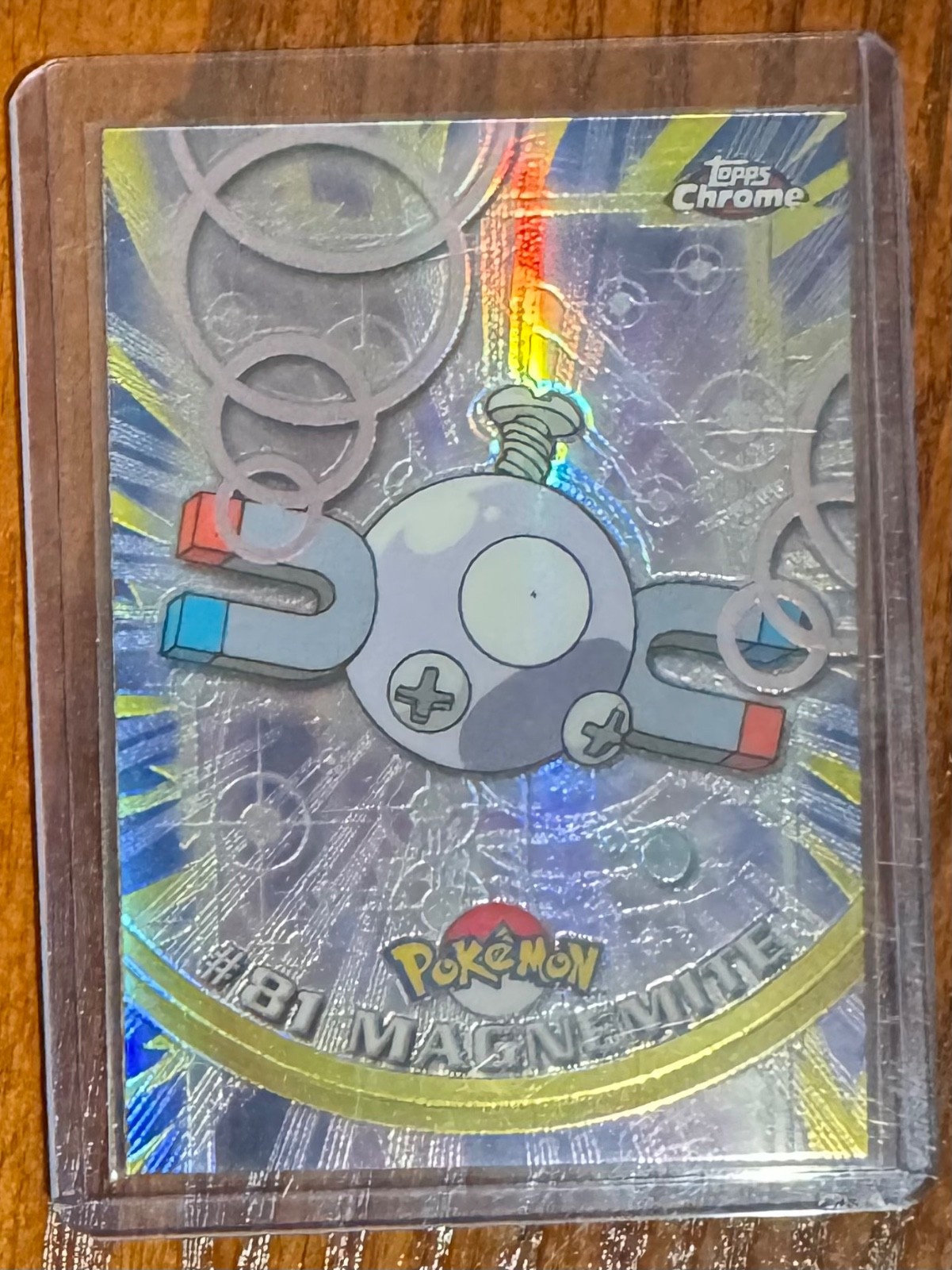 2000 Pokemon Topps Chrome Magnemite SPECTRA #81