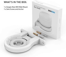 Wall Mount for Google Nest WiFi Router / Point   White NEW 