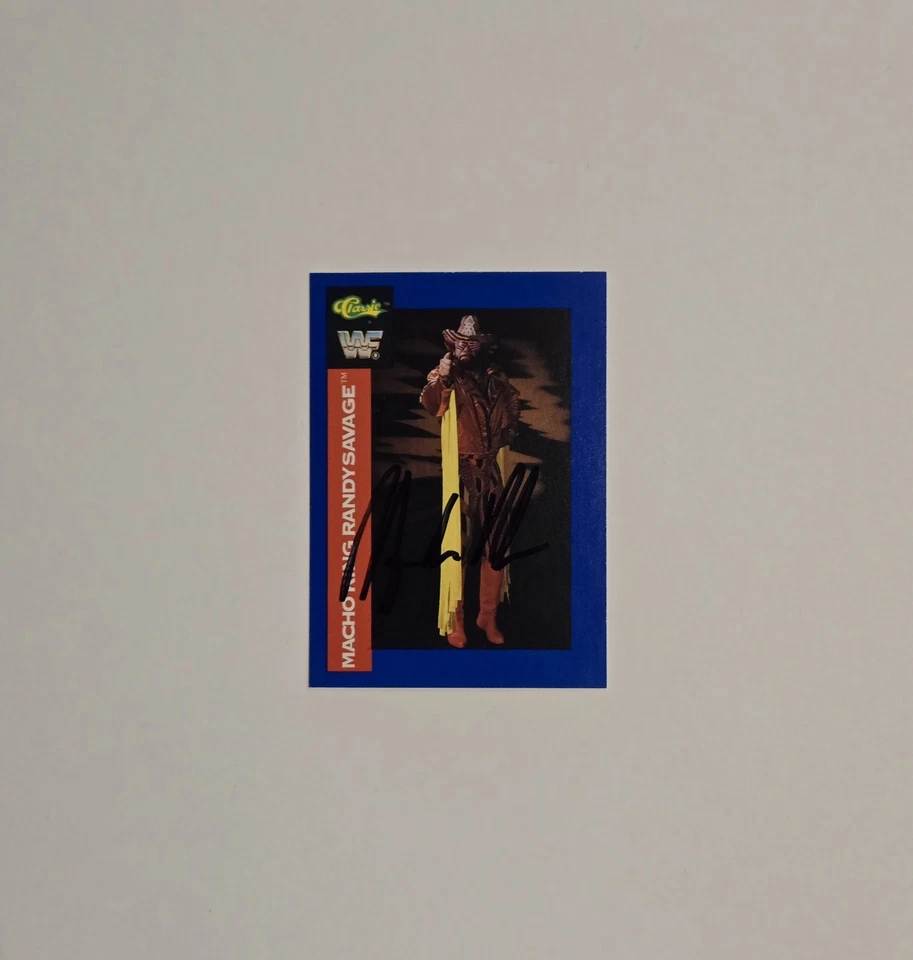 1991 Классический Человек-мачо Король Рэнди Сэвидж Авто WWF #134 РЕДКИЙ БЕЗ TM - Изображение 2 из 4