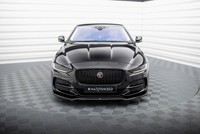Front Ansatz V.1 FüR Jaguar XE X760 Facelift Frontspoiler Spoilerschwert Schwarz