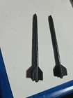 2 Vintage 1984 GI Joe Sky Hawk Patrol Missile Vehicle Parts Lot ARAH 1 Fin Broke