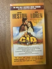 El Cid 3 VHS Set NEW Sealed Charlton Heston, Sophia Loren Deluxe Edition
