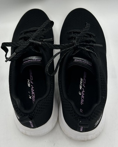 Skechers Memory Foam Bobs Squad Chaos Sneakers 179023S Black Women’s 8.5 - Picture 4 of 5