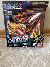 LumiTek Flight Sonic Chargers Plane, 3 Flying Modes , Motorized Propeller