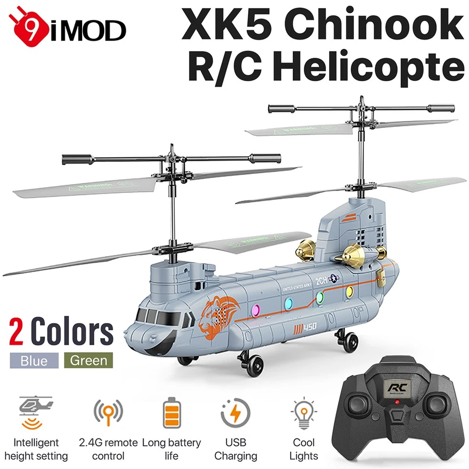 RC Helicopter XK5 Chinook 3.5CH Smart Height Setting Remote Control Aircraft - Image 2 of 4