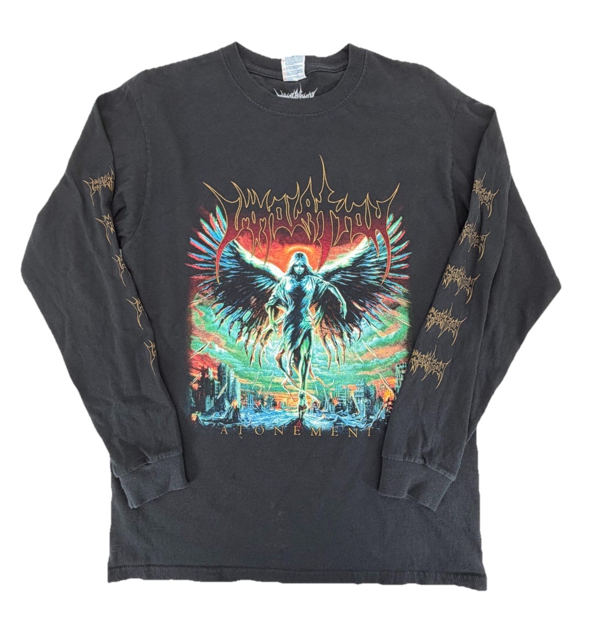 2017 Immolation Atonement Death Metal Longsleeve Tour Shirt Size Medium RARE