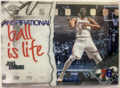 Joel Embiid 2025-26 Topps Chrome Inspirational BALL IS LIFE #IP-10