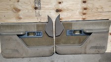88-94 Chevy Gmc Silverado Sierra Interior Door Trim Panels Tan Brown Pwr Window