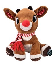 Rudolph The Red-Nosed Reindeer Plush Musical Crinkle 9" Baby First Christmas New