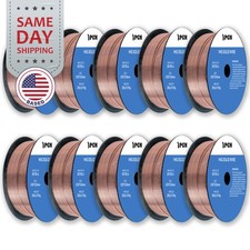  10 x 2-Lb Spools ER70S-6 .030" 0.8 mm Mild Steel MIG Welding Wire