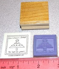 Christmas Cheer Rubber Stamp Single Holiday Christmas Tree Stampin Up Love Notes