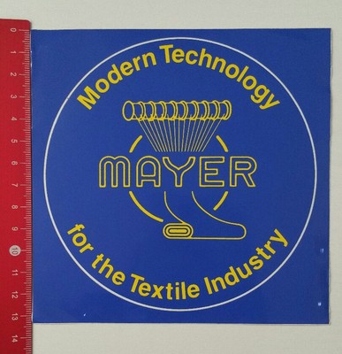 Aufkleber/Sticker: Mayer - Modern Technology for the Textile Industry (09021759)
