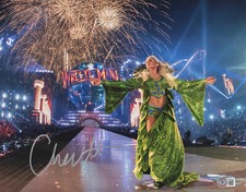 CHARLOTTE FLAIR SIGNED AUTOGRAPH WWE 11x14 PHOTO BAS BECKETT THE QUEEN WOOOOO