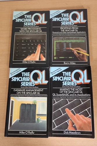 The Sinclair QL Series BOOK Bundle Set of 4 Manuals D Meadows M O'Reilly B Miles
