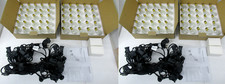 100ft Outdoor String Lights Waterproof, Black wire