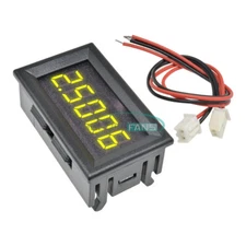 Yellow DC 0-4.3000-33.000V 5 Digit  Precision Digital Volt meter Voltage Panel