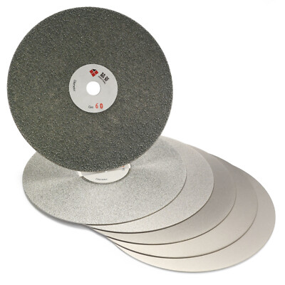 10Pcs 6'' inch Diamond Flat Lap Disk Coated Grinding Disc Wheel Grit 60-3000 Set