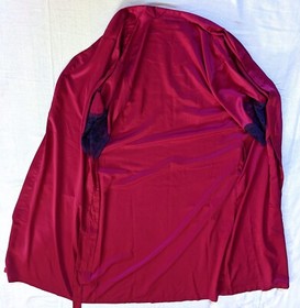 Bright pink purple lace 90's 80's Y2K long elegant retro sexy satin kimono robe 