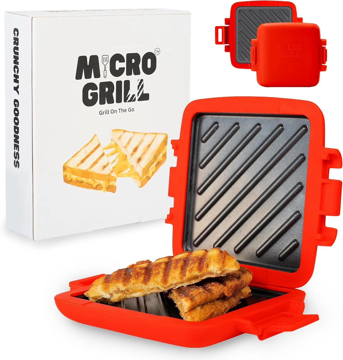 | Microwave Sandwich Maker - Grilled Cheese Sandwich Maker - Munchy - Toastie