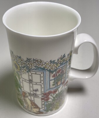 Dunoon Bone China English Doorways (With Dog & Cat) Mug