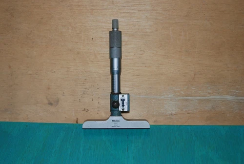 Vintage Mitutoyo Depth Gauge .001 To 1 inch Capacity W/counter Used