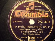 78 GIRI CRIVEL MIRIAM FERRETTI canta TU M'HAI PORTATO IL SOLE SERENATA SENTIMENT