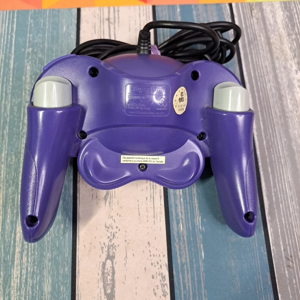 Nintendo Gamecube RUMBLE Controller from Interact Superpad Wired (Indigo) Tested - Image 2 of 4
