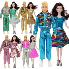 Sequin Clothes Dress For 11.5" Doll Outfits 1/6 Doll Coat Pants For Boy Doll