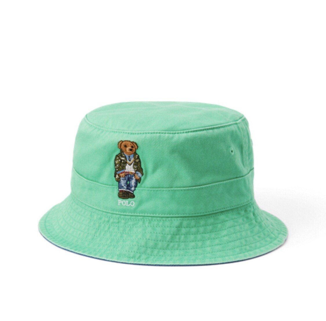 Polo Ralph Lauren Prep Bear Twill Bucket Hat Stadium Sportsman Snow Beach NEW